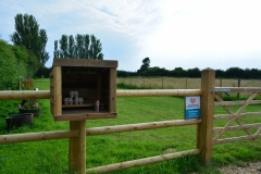 Fresh eggs from the site gate